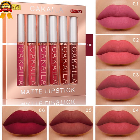Set Premium de Labiales Mate 6-en-1