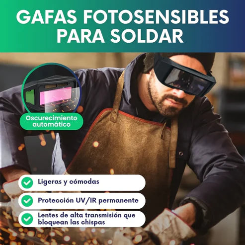 Gafas fotosensibles para soldar - Oscurecimiento automático