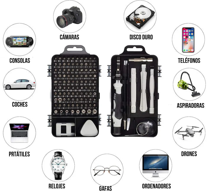 MultiScrew - Destornillador de Precisión 115 en 1