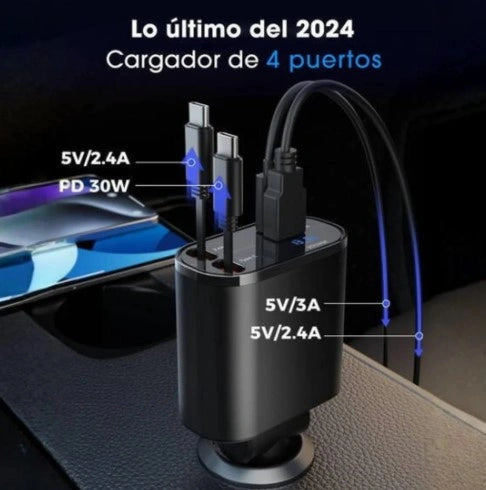 Cargador - ChargeGo 4 en 1