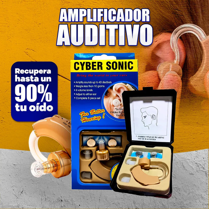 Audífono amplificador -  PROMO 2X1 + Ebook de cuidado y bienestar auditivo